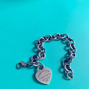 Tiffany heart pendant bracelet